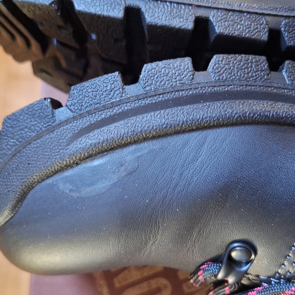 Avenger Work Boots Womens Slip Resistant Waterproof Black & Pink 7.5 WIDE A8124 - Picture 13 of 15